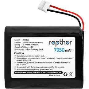 rapthor 7950mAh Replacement Battery 300-10186 for ADT Command Smart Security Panel 3.6V / 3.7V / 4.2V 29.42Wh