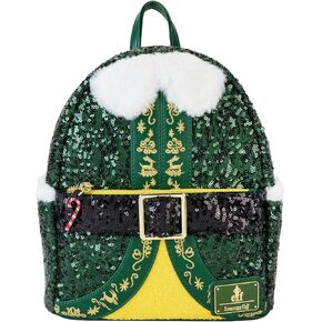Loungefly Warner Brothers Elf Buddy Sequin Cosplay Mini Backpack
