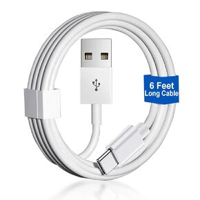 Latest Version Car Carplay Charger Cord for iPhone 16/16 Pro / 16 Plus / 16 Pro Max Charging Cable [6FT Long] USB A to USB C C Compatible for IiPad/iPhone 15 Pro Plus Max Charger Cord Replacement