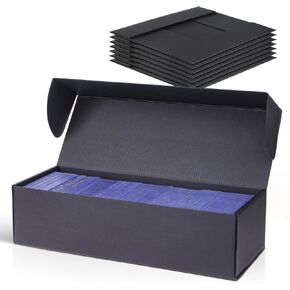 8-Pack Toploader Card Storage Box Cases, Trading Cards Holder Case for Sports Cards, Baseball Hobby Boxes for 800 Cards, 200 Toploaders, and 50 One Touch