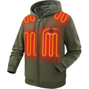 Venustas Heated Hoodie, Battery Pack 7.4V (Unisex), Heated Jacket for Women and Men
