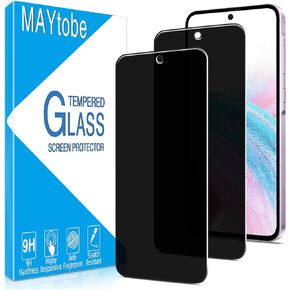 MAYtobe [2-Pack Privacy Screen Protector Designed for Samsung Galaxy A35 5G Tempered Glass, No Bubbles, Anti Scratch, Easy to Install