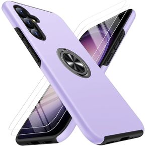 JAME for Samsung Galaxy A54 5G Case, Samsung A54 5G Case with Screen Protector[2 Pcs], Slim Fit Shockproof Protective Case with Ring Kickstand[Magnetic Car Mount Feature] for Galaxy A54 5G- Blue