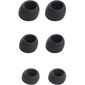JNSA Silicone Eartip Replacement for Galaxy Buds Pro Earbuds, S/M/L 3 Size 3 Pairs,Fit in The Case, Earbuds Ear Gels Ear Tips, black