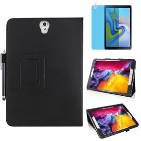 Slim Leather Case for Samsung Galaxy Tab S4 10.5 Inch 2018 (SM-T830 T835 T837), Multi-Angle Stand Full-Protective Tablet Cover Book Case with Stylus Pen,Screen Film (Sky Blue) in Saudi Arabia