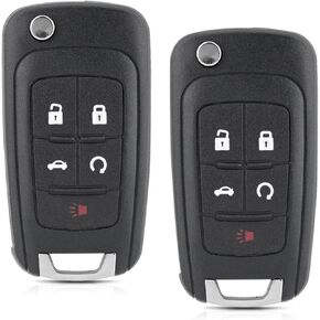 Remote Key Fob Replacement for Chevy Equinox Camaro 2010 2011 2012 Chevy Cruze 2013 2014 2015 2016 Cruze Malibu Impala Sonic GMC Terrain Buick Lacrosse Regal Verano Allure Key OHT01060512(Pack of 2)