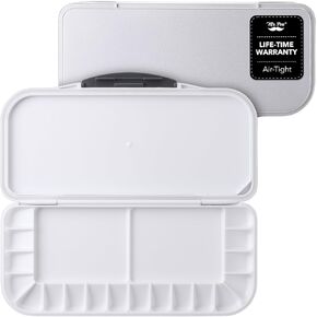 Mr. Pen- Airtight Watercolor Palette, 18 Wells and 2 Mixing Areas, Palette with Lid, Paint Pallet Empty Folding Tray.