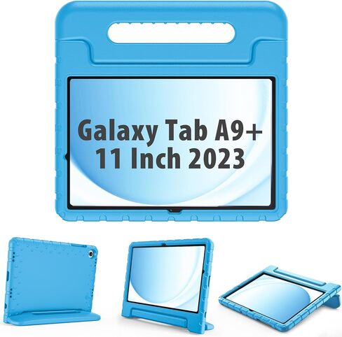 ProCase Kids Case for Galaxy Tab A9 Plus/A9+ 11 Inch 2023 SM-X210/X215/X216/X218, Shockproof Lightweight Kids Friendly Case with Convertible Handle Stand for Girls Boys Children Toddler Baby -Black in Saudi Arabia