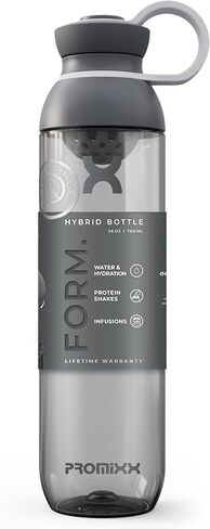 Promixx FORM Sports Water Bottle - Premium BPA Free Water Bottle for Fitness Sports & Outdoors - Sustainable Drinks Bottle with Measurement Markers and Leakproof Lid - 26oz (Midnight Blue) in Kuwait