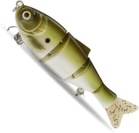 ODS Shad Swimbait Sinking Hard Fishing Lure with Soft Tail for Freshwater Saltwater in Kuwait