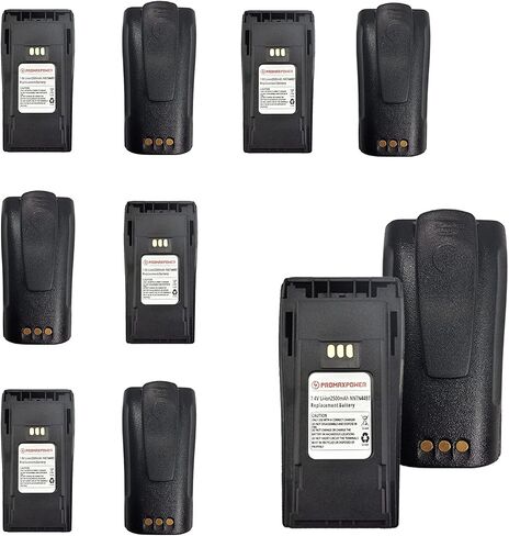 PROMAXPOWER 2500mAh Li-ion Round Back Battery for Motorola Two-Way Radio Walkie Talkies NNTN4496 NNTN4497 CP040 CP180 CP200D CP200XLS EP450 PR400 in Saudi Arabia