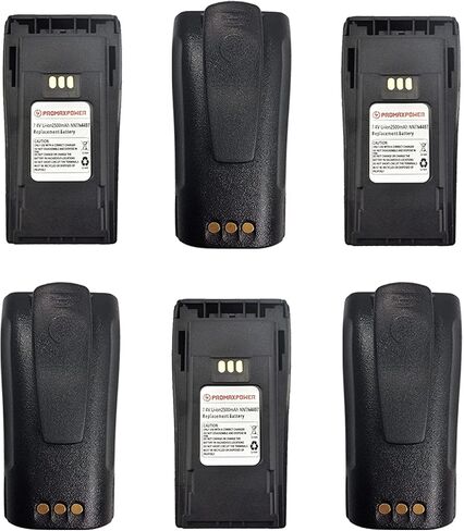 PROMAXPOWER 2500mAh Li-ion Round Back Battery for Motorola Two-Way Radio Walkie Talkies NNTN4496 NNTN4497 CP040 CP180 CP200D CP200XLS EP450 PR400 in Saudi Arabia