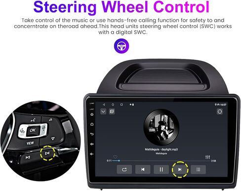 راديو ستيريو للسيارة Android 13 لسيارة Ford Ecosport 2017-2021، Biorunn 10.1 بوصة GPS لاسلكي سلكي للسيارة تشغيل Android Auto IPS شاشة لمس ملاحة WiFi FM RDS وحدة رئيسية 1 جيجابايت رام 32 جيجابايت روم in Kuwait