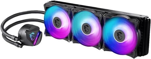 مبرد سائل لوحدة المعالجة المركزية MSI MAG CORELIQUID 240R V2 AIO - رأس ARGB قابل للتدوير، مضخة مشعاع مدمجة، تبريد مياه منفصل التدفق، أنابيب مقاومة للتبخر، سهل التركيب - متوافق مع AMD وIntel in Kuwait