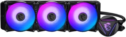 مبرد سائل لوحدة المعالجة المركزية MSI MAG CORELIQUID 240R V2 AIO - رأس ARGB قابل للتدوير، مضخة مشعاع مدمجة، تبريد مياه منفصل التدفق، أنابيب مقاومة للتبخر، سهل التركيب - متوافق مع AMD وIntel in Kuwait