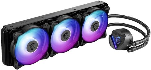 مبرد سائل لوحدة المعالجة المركزية MSI MAG CORELIQUID 240R V2 AIO - رأس ARGB قابل للتدوير، مضخة مشعاع مدمجة، تبريد مياه منفصل التدفق، أنابيب مقاومة للتبخر، سهل التركيب - متوافق مع AMD وIntel in Kuwait