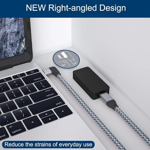 كابل تمديد USB C بزاوية يمنى من Itramax بطول 3.3 أقدام، 10 جيجابت في الثانية من النوع C 3.1 Gen2 ذكر إلى أنثى موسع، سلك تمديد USB C 90 درجة لأجهزة MacBook وMac وiPad Pro/Air 4 5/Mini 6,10، Nintendo Switch، Steam ظهر السفينة in Kuwait