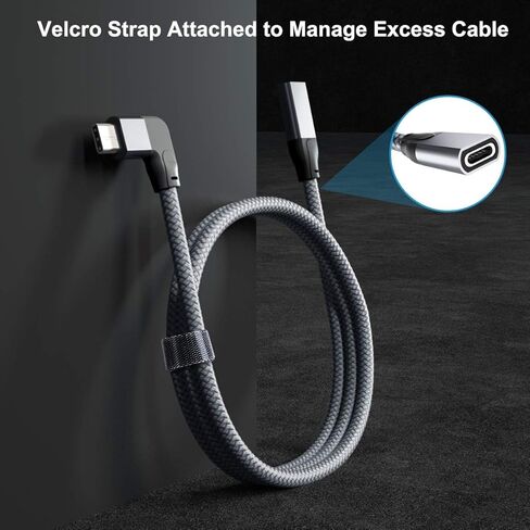 كابل تمديد USB C بزاوية يمنى من Itramax بطول 3.3 أقدام، 10 جيجابت في الثانية من النوع C 3.1 Gen2 ذكر إلى أنثى موسع، سلك تمديد USB C 90 درجة لأجهزة MacBook وMac وiPad Pro/Air 4 5/Mini 6,10، Nintendo Switch، Steam ظهر السفينة in Kuwait