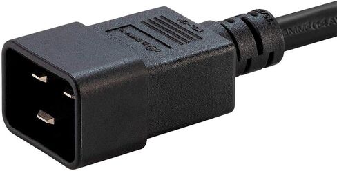 سلك طاقة مونوبرايس 3 شقوق - 6 أقدام - أسود | IEC 60320 C20 إلى IEC 60320 C15، 14AWG، 15A، لأجهزة الشبكة أو غيرها من المعدات ذات درجة الحرارة العالية in Saudi Arabia