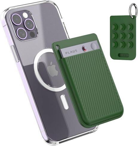 Silicone AI Voice Recorder Suction Cup Case Cover,Suction Cup Holder for PLAUD Note Voice Recorder with Key Ring,Suction Protective Case Cover Compatible with PLAUD Note Voice Recorder (Black) in Kuwait