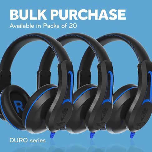 ThinkWrite Technologies TWT Audio Duro, TW200 | Premium Over-Ear Noise Reducing Wired Headphones (3.5mm Jack) in Saudi Arabia