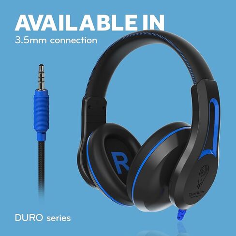 ThinkWrite Technologies TWT Audio Duro, TW200 | Premium Over-Ear Noise Reducing Wired Headphones (3.5mm Jack) in Saudi Arabia
