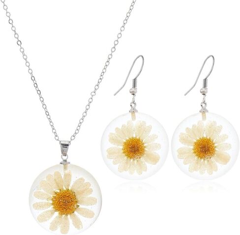 Yellow Sunflower Pendant Necklace Earrings Bracelet Inspirational Sunflower Necklace for Women Girls Charm Sunflower Drop Earrings Spring Flower Jewelry Set in Saudi Arabia