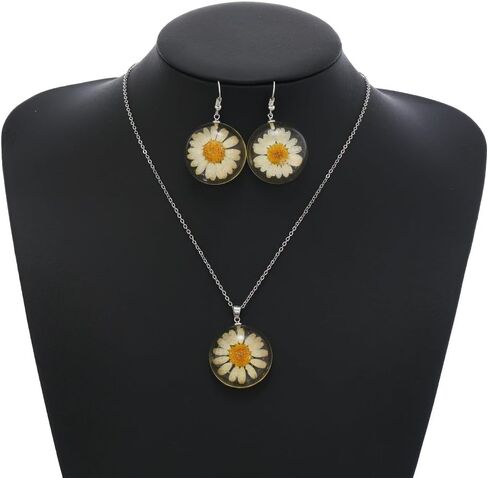 Yellow Sunflower Pendant Necklace Earrings Bracelet Inspirational Sunflower Necklace for Women Girls Charm Sunflower Drop Earrings Spring Flower Jewelry Set in Saudi Arabia