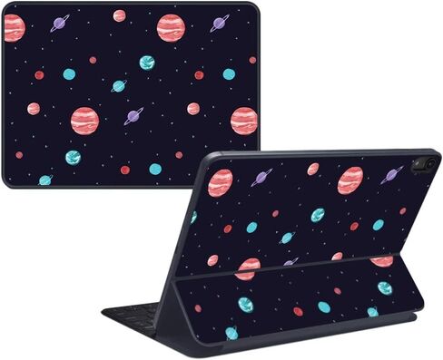 MightySkins Skin Compatible with Apple iPad Pro Smart Keyboard 12.9" (2018) - Diamond Galaxy - Protective, Durable, and Unique Vinyl Decal wrap Cover - Easy to Apply, Remove - Made in The USA in Saudi Arabia