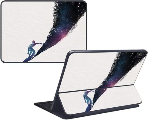 MightySkins Skin Compatible with Apple iPad Pro Smart Keyboard 12.9" (2018) - Diamond Galaxy - Protective, Durable, and Unique Vinyl Decal wrap Cover - Easy to Apply, Remove - Made in The USA in Saudi Arabia