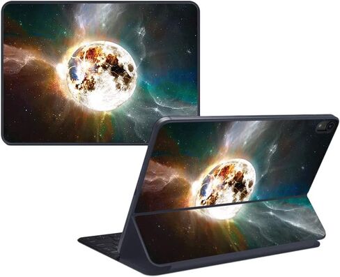 MightySkins Skin Compatible with Apple iPad Pro Smart Keyboard 12.9" (2018) - Diamond Galaxy - Protective, Durable, and Unique Vinyl Decal wrap Cover - Easy to Apply, Remove - Made in The USA in Saudi Arabia