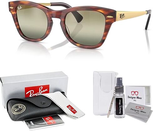 نظارات شمسية راي بان RB7070SM مربعة للرجال والنساء + حزمة مع مجموعة النظارات المجانية من Designer iWear in Saudi Arabia