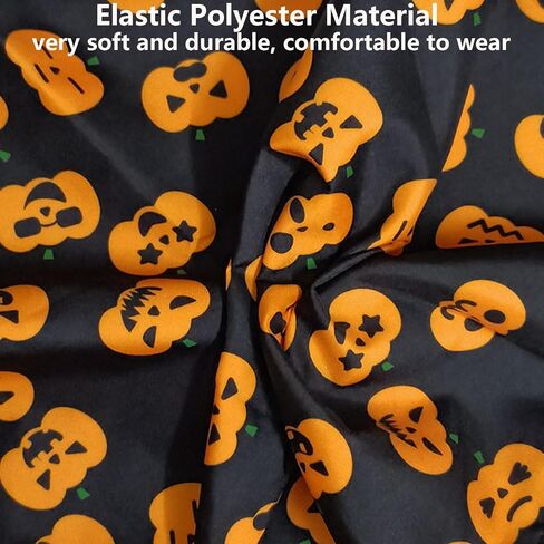 Halloween Dog Bandanas, LMSHOWOWO 2 Pack Double Layer Reversible Pumpkin Spider Web Dog Halloween Bandana, Premium Dog Halloween Costume Holiday Dog Bandana for Small Medium Large Dogs Cats Pets in Saudi Arabia