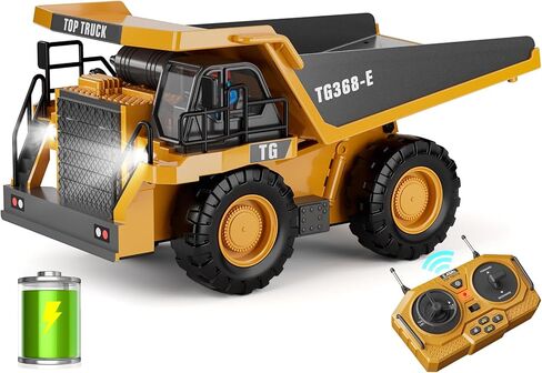 Remote Control Excavator Toys for Boys, 1200mAh RC Excavator Toy with Metal Shovel & Light, 11CH Excavator Toys for Boys 3-5 4-7 8-12 Year Old Kids Christmas Birthday Gift, 60+Mins/Sounds/One-Key Demo in Saudi Arabia