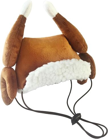 Huxley & Kent Pet Hat | Ugly Sweater Antler (Medium) | Fun Christmas Holiday Hat for Dogs/Cats | Cute, Comfortable and Fun | SnugFit Strings for Best Fit in Kuwait