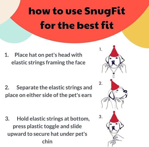 Huxley & Kent Pet Hat | Ugly Sweater Antler (Medium) | Fun Christmas Holiday Hat for Dogs/Cats | Cute, Comfortable and Fun | SnugFit Strings for Best Fit in Kuwait