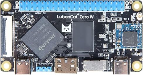 كمبيوتر Youyeetoo LubanCat Zero W مفتوح المصدر، مع RK3566 1GB LPDDR4، واي فاي + BT4.2، HDMI صغير، يدعم Android Debian ROS Ubuntu، للبوابة الذكية NAS (2 جيجابايت، مجموعة أساسية) in Kuwait