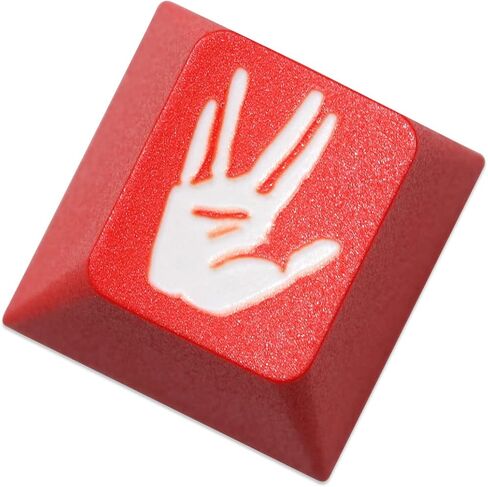 Novelty Star Live Long and Prosper cherry profile dip dye pbt keycap for mechanical keyboard laser etched ESC r1 1x (CProfile LLAP Red Keycap x1) in Saudi Arabia