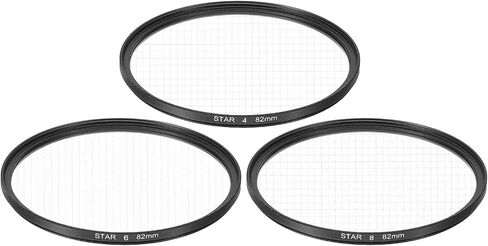 MECCANIXITY 40.5mm Star Lens Filter, 1 Set Starburst Lens Filter 4 Points 6 Points 8 Points Star Camera Lens Filter for Night Scenery Glassworks in Saudi Arabia
