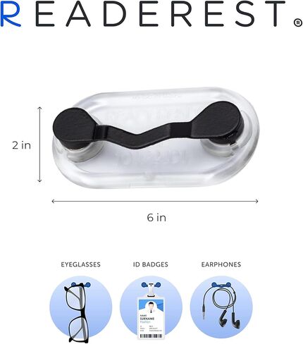 Readerest Magnetic Eyeglass Holder, Set of 3, Ideal for Name Tags, Badges, Sunglasses, & Readers - Glasses Accessory in Kuwait