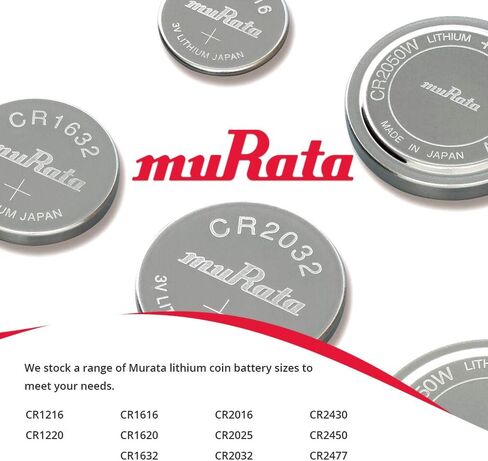 Murata CR2450 Battery DL2450 ECR2450 3V Lithium Coin Cell (5 Batteries) in Saudi Arabia
