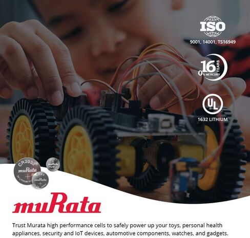 Murata CR2450 Battery DL2450 ECR2450 3V Lithium Coin Cell (5 Batteries) in Saudi Arabia