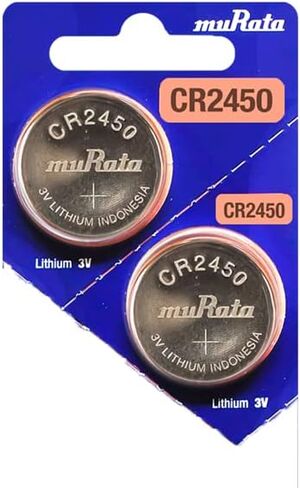 Murata CR2450 Battery DL2450 ECR2450 3V Lithium Coin Cell (5 Batteries) in Saudi Arabia