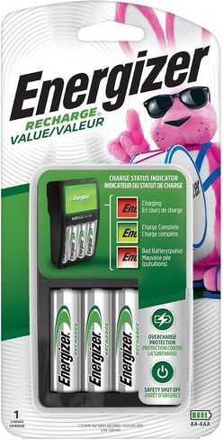 Energizer Rechargeable AA Batteries, Recharge Power Plus Double A Battery Pre-Charged, 8 Count in Kuwait