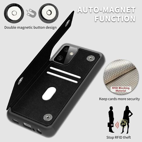 for Motorola Moto G Power 2023 5G Case Wallet with Card Holder, Flip Leather Case Built-in Card Slots Kickstand Shockproof Cover for Moto G Power 2023 5G, Sunflower Sugar Skulls US Flag in Kuwait