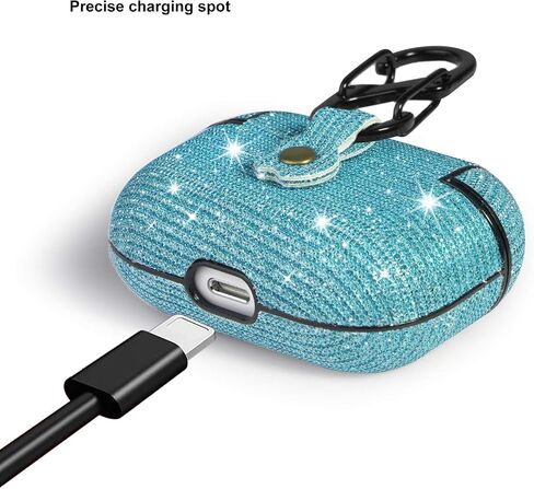 for Airpods Pro Accessories, Bling Glitter for AirPods Pro Case Cute for Girls Kids Protective Case for AirPods Pro Charging Case,Grey in Saudi Arabia