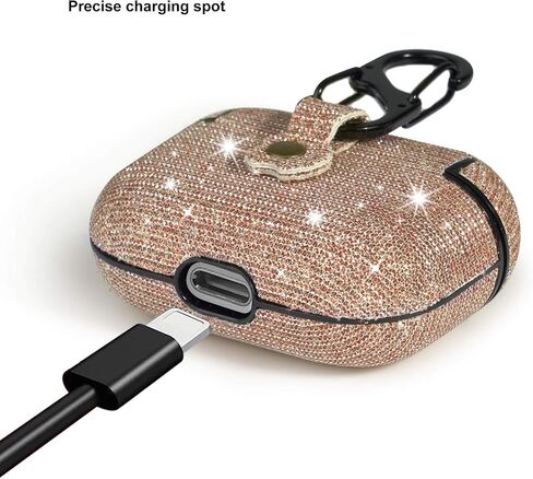 for Airpods Pro Accessories, Bling Glitter for AirPods Pro Case Cute for Girls Kids Protective Case for AirPods Pro Charging Case,Grey in Saudi Arabia