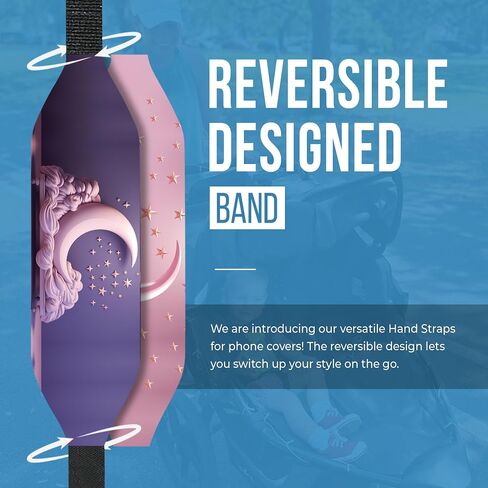 Custom Phone Grip Strap |Reversible Phone Hand Strap for Phone Cases As Phone Loop Holder |Secure Handling by Comfortable Phone Strap - Mountain Rays in Saudi Arabia