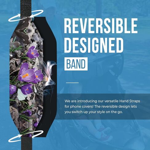 Custom Phone Grip Strap |Reversible Phone Hand Strap for Phone Cases As Phone Loop Holder |Secure Handling by Comfortable Phone Strap - Mountain Rays in Saudi Arabia