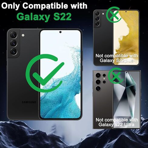 Glass Screen Protector for Galaxy S22 Plus 6.6 inch [2 Pack][Easy Installation],HD Clear Full Screen Tempered Glass,Case Friendly in Saudi Arabia
